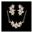 Austrian Crystal Star Celeb Bling Necklace & Earring Set