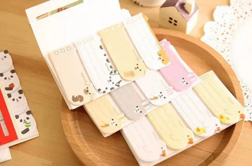 To Do List Sticky Index Tab Notes Memo Cat Dog Panda Rabbit Adhesive Pad Label