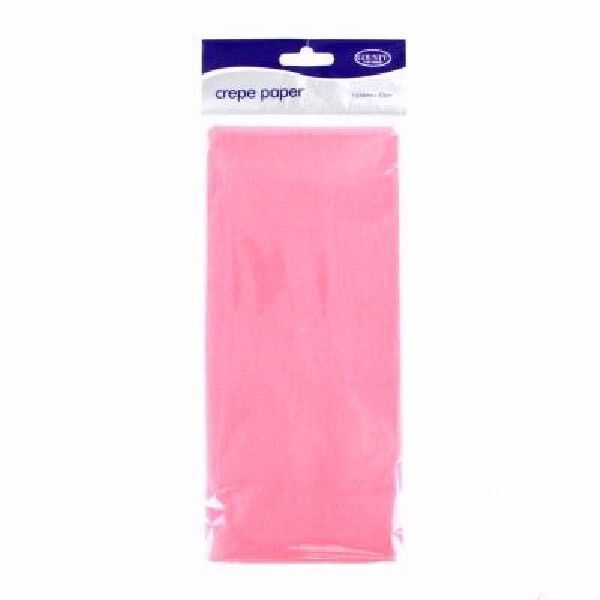 Crepe Paper Sheets 1.5 Meter x 50cm Party Decorations Craft Paper Roll Streamer - Pink