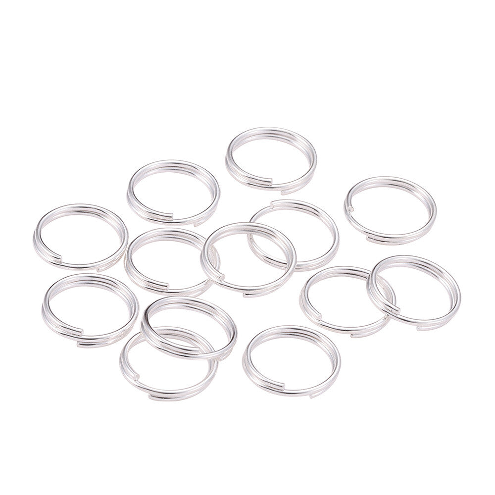 10mm Silver Keyring Split Rings Key Chain Links Jewellery Link Craft