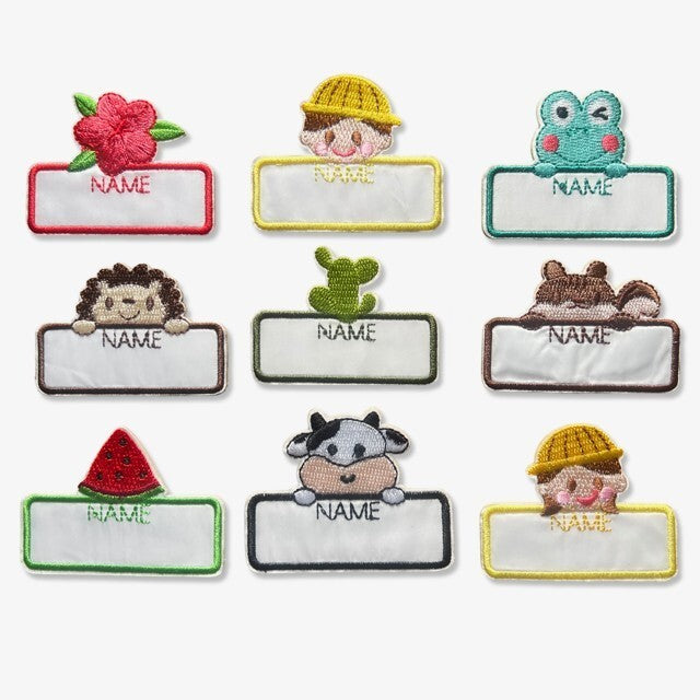 Embroidered Patch Name Garment Label Patches Stick on / Iron on 5.5cm wide