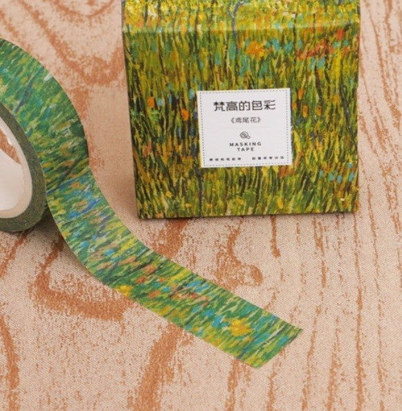 Vincent Van Gogh Washi Tape Decorative Scrap Book Craft Art 15mm Wide 7m Long - Irises 07