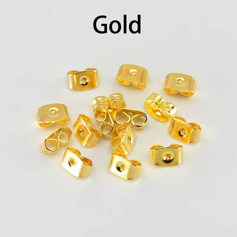 Butterfly Earring Backs Silver Gold Various Quantities Craft Replacement Spares - Gold