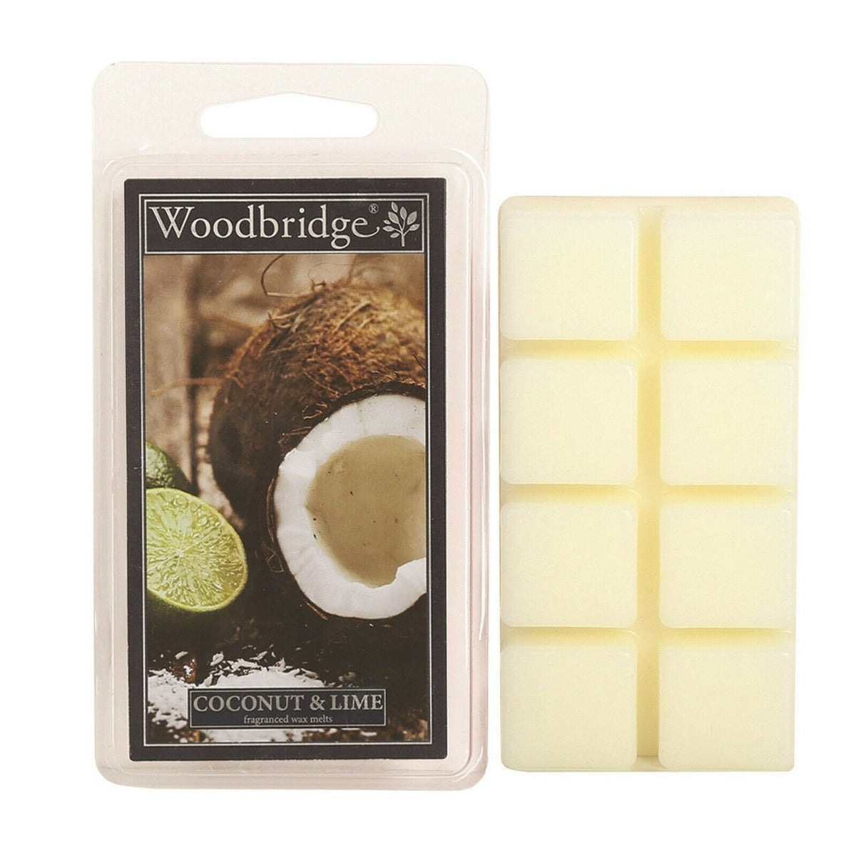 Woodbridge Scented Wax Melts - Melt Burn Time: Up to 16 Hours Per Segment - Coconut & Lime