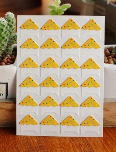 24 Spotty Self Adhesive Photo Album Frame Corner Protector Stickers Scrap Book - Yellow
