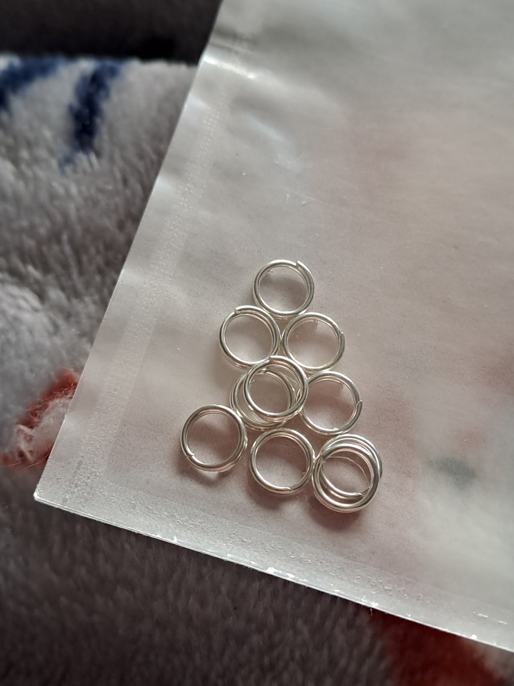 Silver Keyring Split Rings Key Chain Craft Jewellery Links Various Sizes 4-20mm