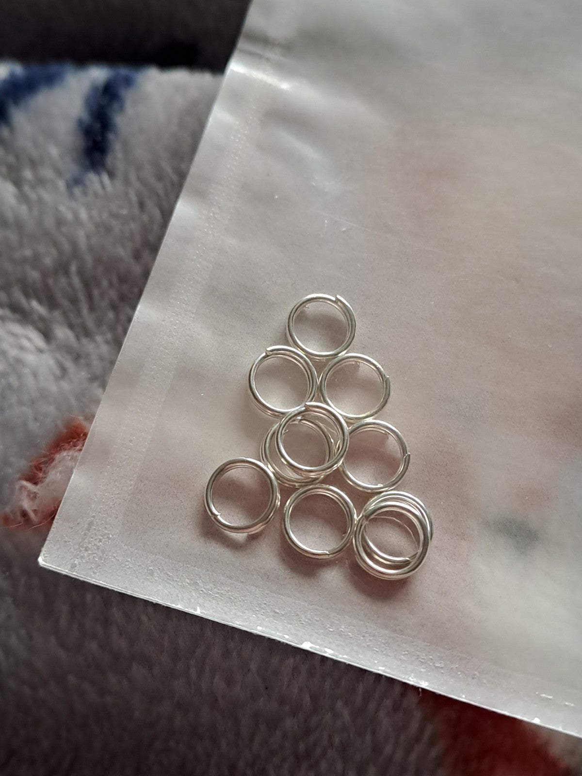 Silver Keyring Split Rings Key Chain Craft Jewellery Links Various Sizes 4-20mm