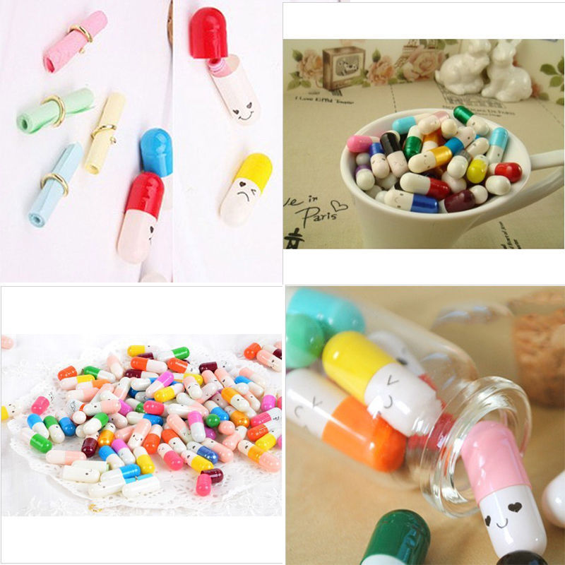 Adorable Secret Message Pill Capsule Kawaii Cute Love Message Notes Valentine