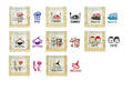 Schedule Rubber Stamp Set Weather - Couples - Emotion Planner Journal Kawaii UK - Couple