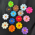 Daisy Flower Embroidered Patch Applique Clothing Iron / Sew on Patches 4cm