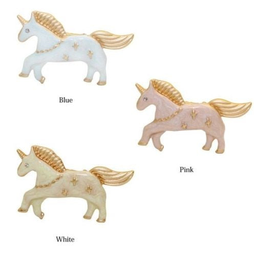 Unicorn Necklace Candy Colour Gold Enamel Kawaii Horse Pony Vintage Fashion