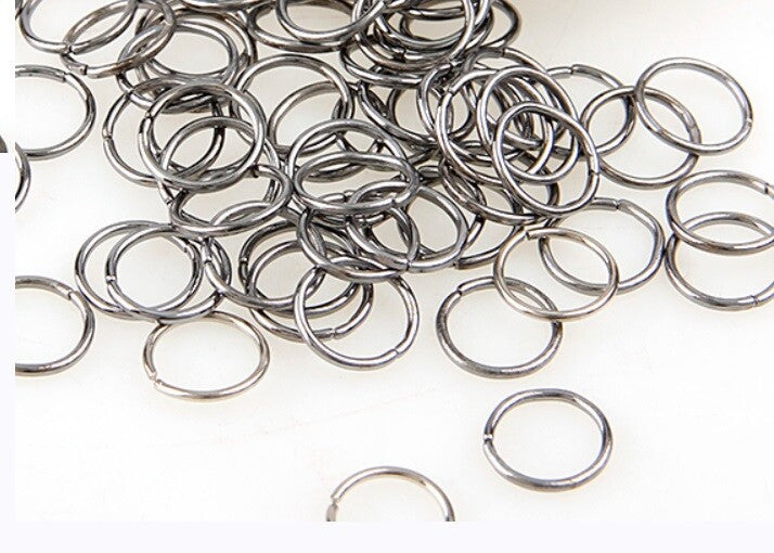 Gun Black Jump Rings Split Ring Connectors Jewellery Connector - Many Sizes