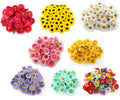 Mini Daisy Sunflower Heads 25mm Decorative Synthetic Flowers Faux Silk Flower