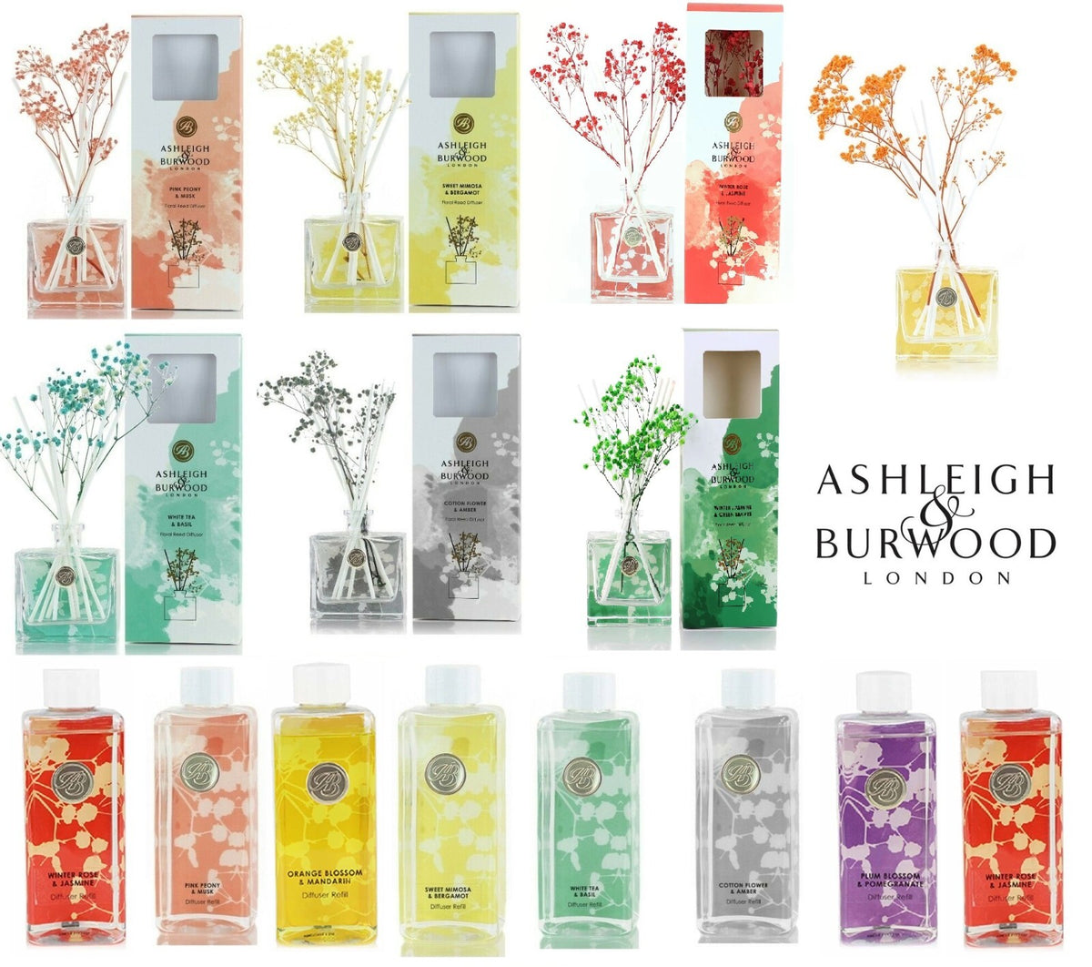 Ashleigh & Burwood Life in Bloom Reed Diffuser or Refill Scented Home Gift