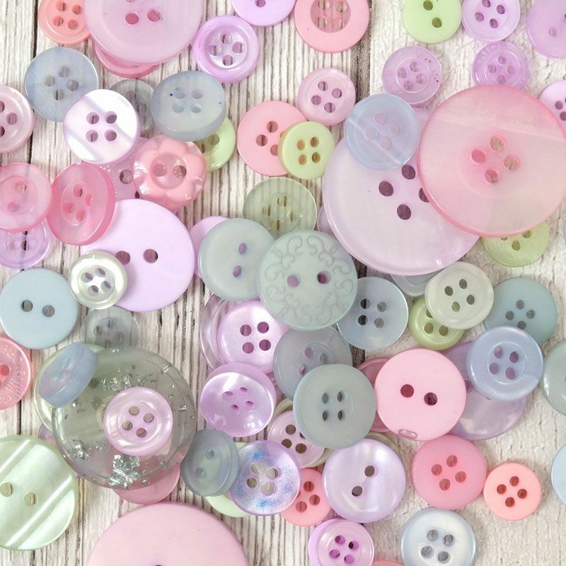 Jar of Buttons Assortment Button Button It! Craft Scrapbook Cardmaking Hunkydory