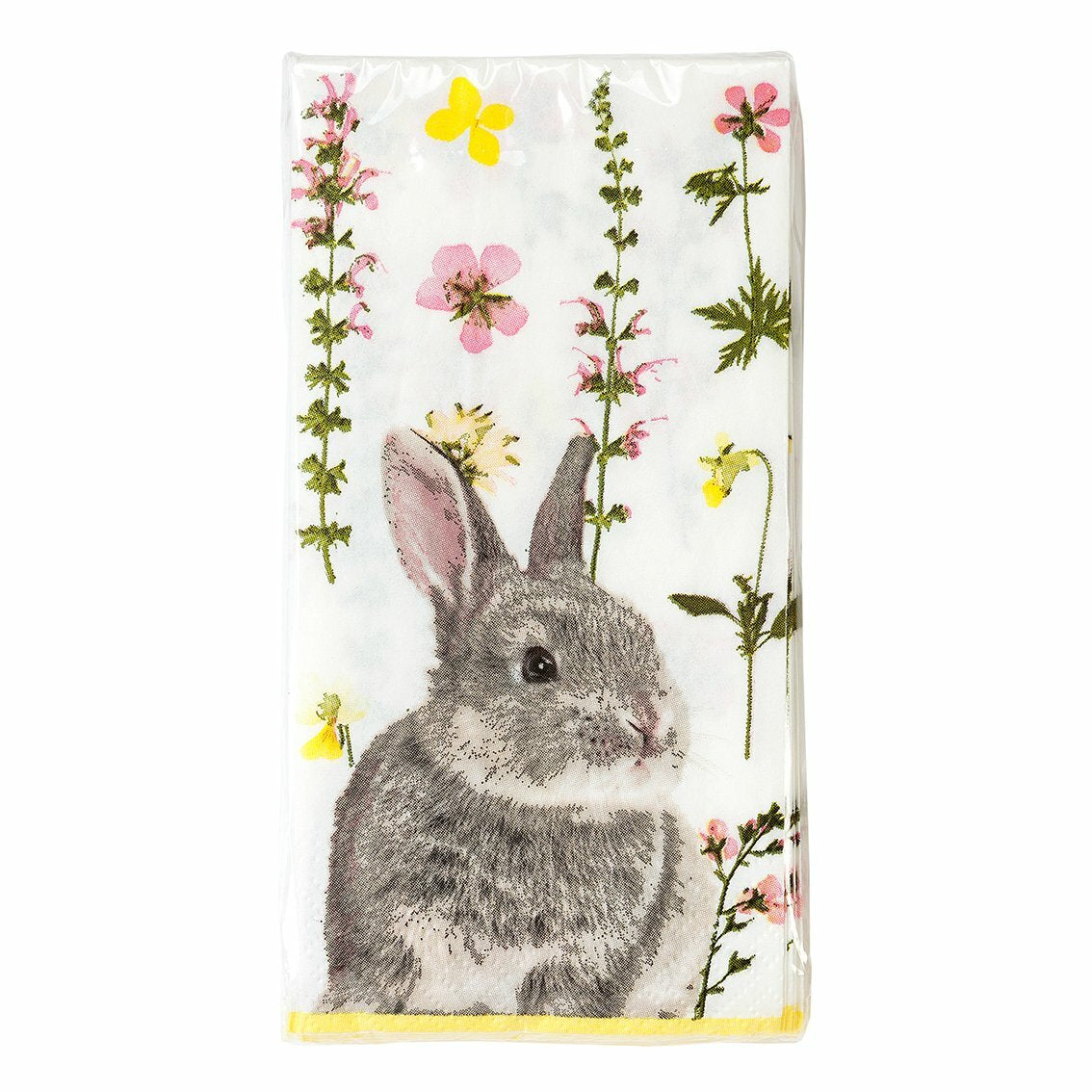 Paper Napkins Party Table Decorations Set Tropical Bunny Alice in Wonderland - Truly Bunny Napkins - 20 Pack