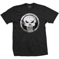 Official Licensed Punisher Metal Badge T-Shirt Marvel - Small