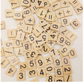 Individual Tiles Letters Alphabet Scrabble Wooden Craft Wood Message Tile Words - Digital Mix of 100