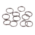 6mm Gun Black Keyring Split Rings Key Chain Jewellery Link Craft Links