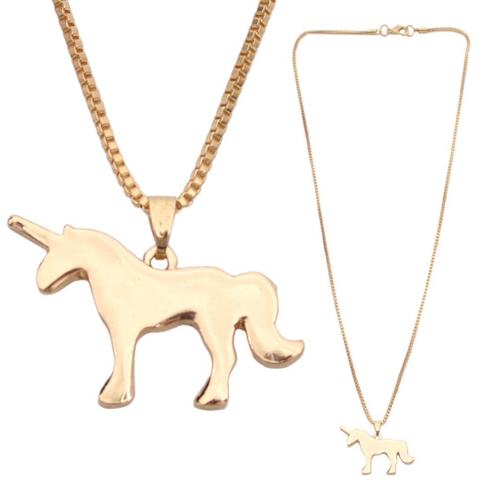 Cute Unicorn Necklace Pendant Charm Chain Gift Friendship Fashion