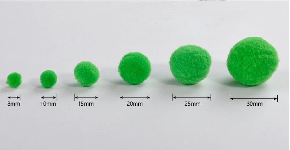 Craft Pom Poms Size 8mm Many Colour Options & Pack Sizes Pom Pom Art & Craft