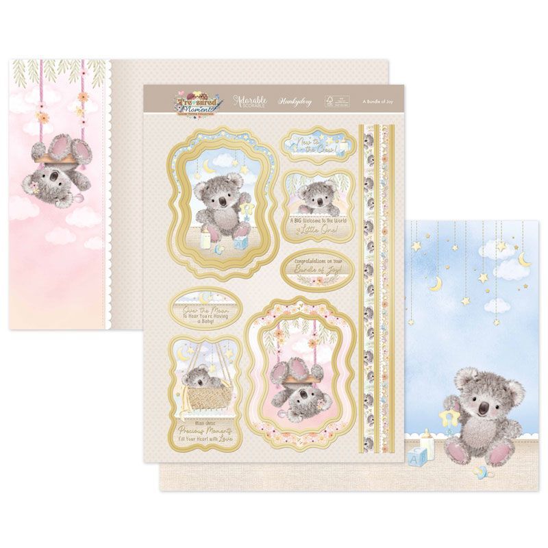 Hunkydory Greeting & Birthday Card Making Kits Luxury Topper Set Pack Toppers - A Bundle of Joy