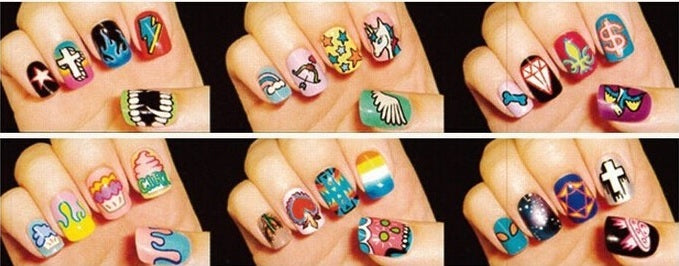 Nail Art Decals - Unicorn Cartoon Cute Water Transfers Kawaii Harajuku