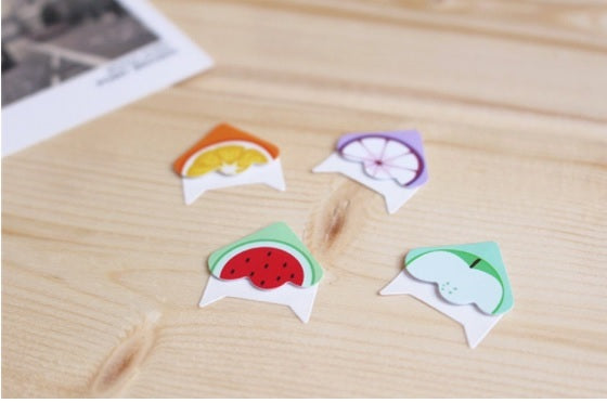 24 Fruit Self Adhesive Photo Album Frame Corner Protector Stickers Scrap Book