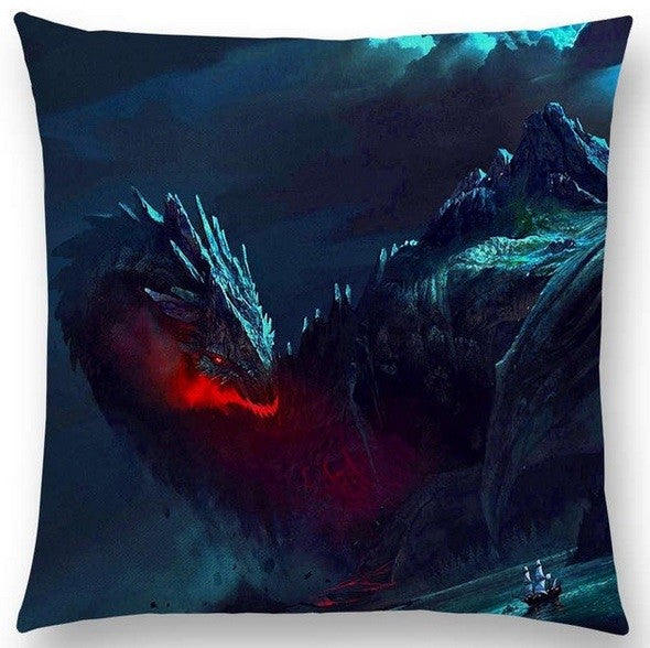 Dragon Cushion Cover Fantasy Mystical Magic Dragon Cushions 18" x 18" - 24