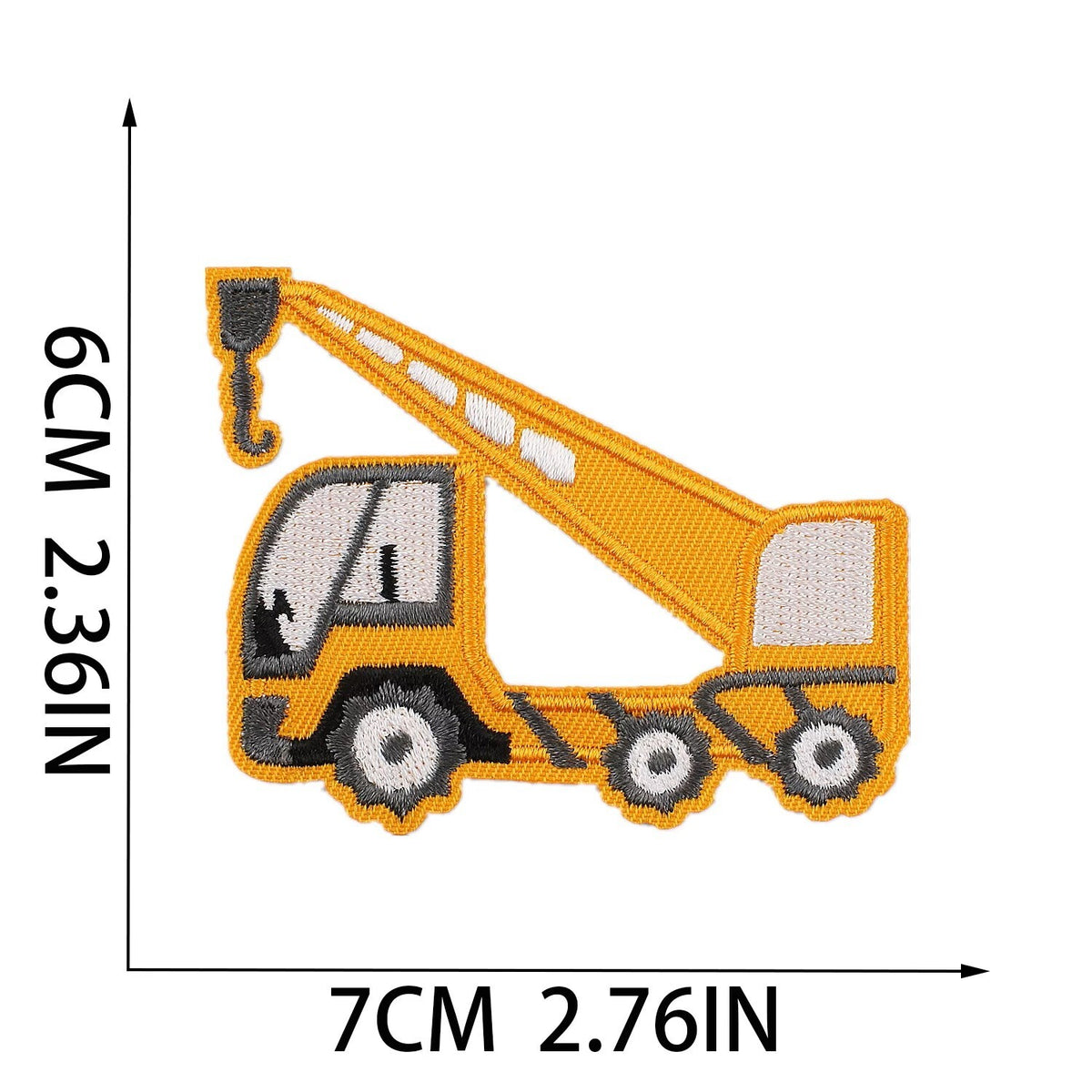Vehicle Digger Crane Tractor Lorry Patches Iron on / Sew / Glue on Patch - 6