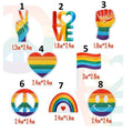 LGBTQIA+ Rainbow Patch LGBTQ+ Pride Patches Iron on / Sew / Glue - 1