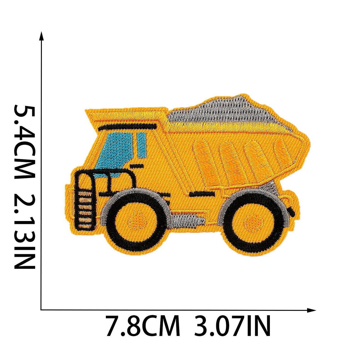 Vehicle Digger Crane Tractor Lorry Patches Iron on / Sew / Glue on Patch - 3
