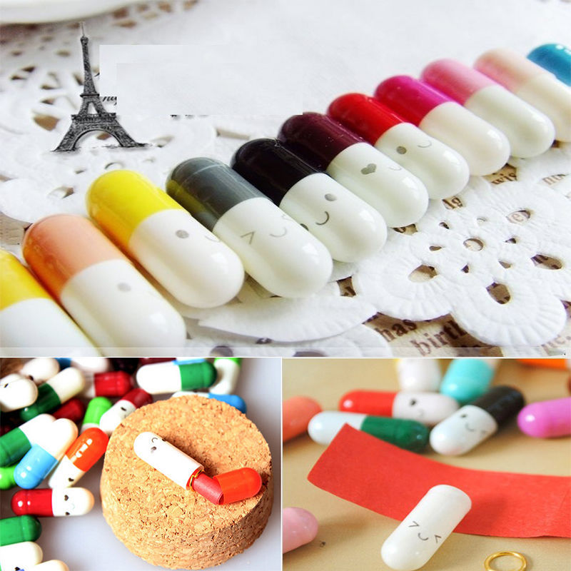 Adorable Secret Message Pill Capsule Kawaii Cute Love Message Notes Valentine