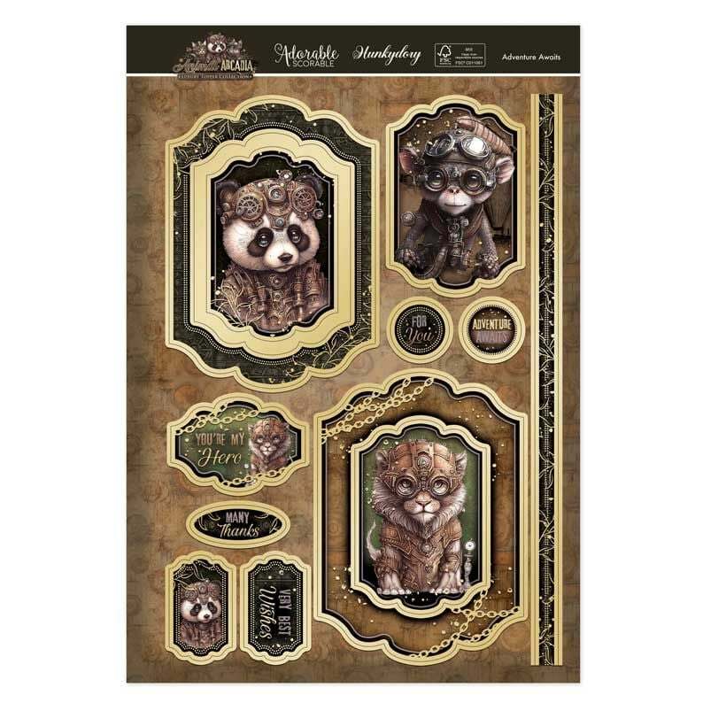 Hunkydory Greeting & Birthday Card Making Kits Luxury Topper Set Pack Toppers