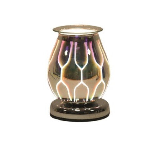 Aroma 3D Electric Wax Melt Oil Burner Diffuser Home Fragrance Lamp Gift - 3D Wax Melt Burner - Oval - Geometric