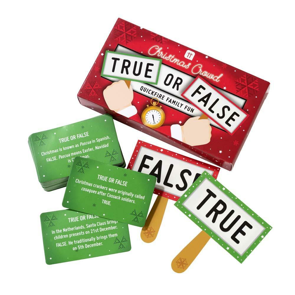 Christmas Games Bingo Trivia True False Fun Festive Party Dinner Table Game