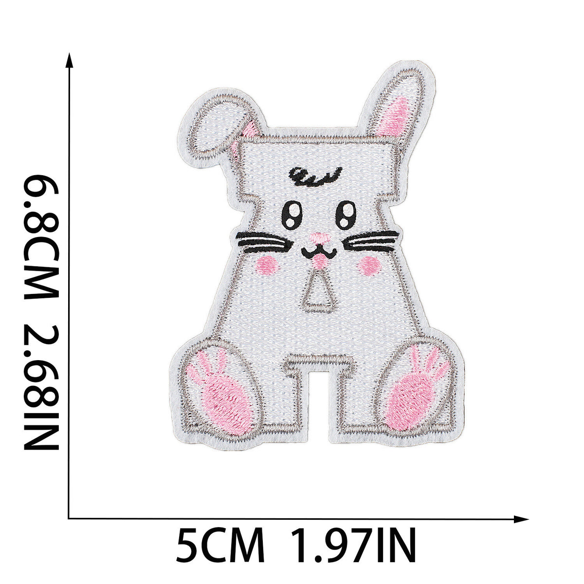 Easter Spring Alphabet Patch Letter Patches Iron on Sew on Embroidery Letters