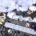 Halloween Skull Laser Silver Skulls Peel & Stick Labels Stickers Gift Sticker
