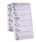 Blank Fabric Labels Iron On Write On Garment Clothing Tags ID Name Label Tag - Animal