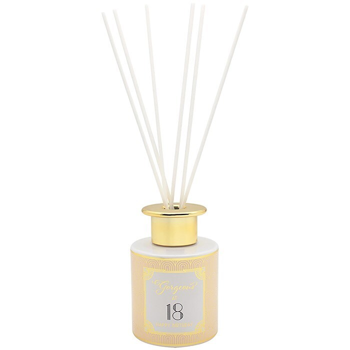 Vanilla Reed Diffuser Happy Birthday Gorgeous at 18 - 18th Birthday - 120ml