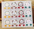 Round Paper Labels Hand Made Thank You Gift Kraft Paper Craft Sticker 3cm