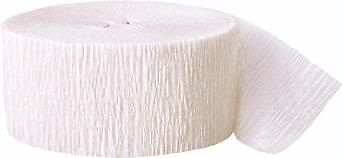 Buy 3 Rolls Crepe Streamer Crepe Paper Party Decoration Streamers 81 ft - White x 3 rolls