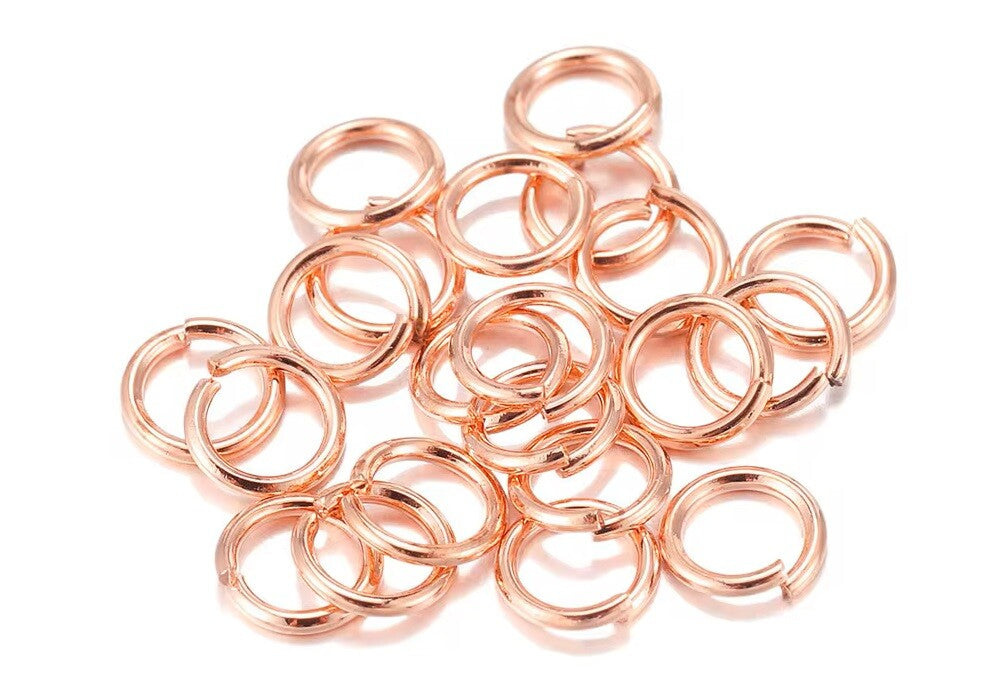 Rose Gold Jump Rings - Ring Connectors Jewellery Craft Connector Sizes 3mm-20mm