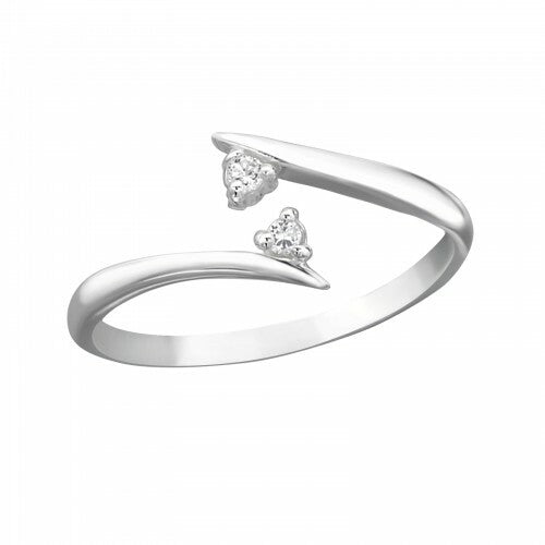 925 Sterling Silver Adjustable Midi Ring Finger Stackable Toe Ring Jewellery #2 - Converge