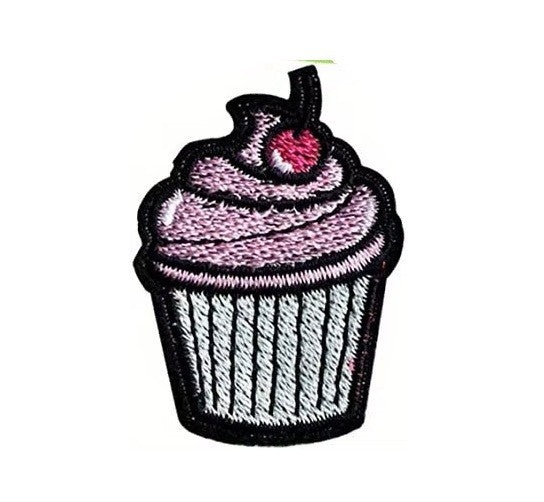 Cupcake Embroidery Patch Cake Patches Iron on / Sew / Glue Embroidered Cakes - 8