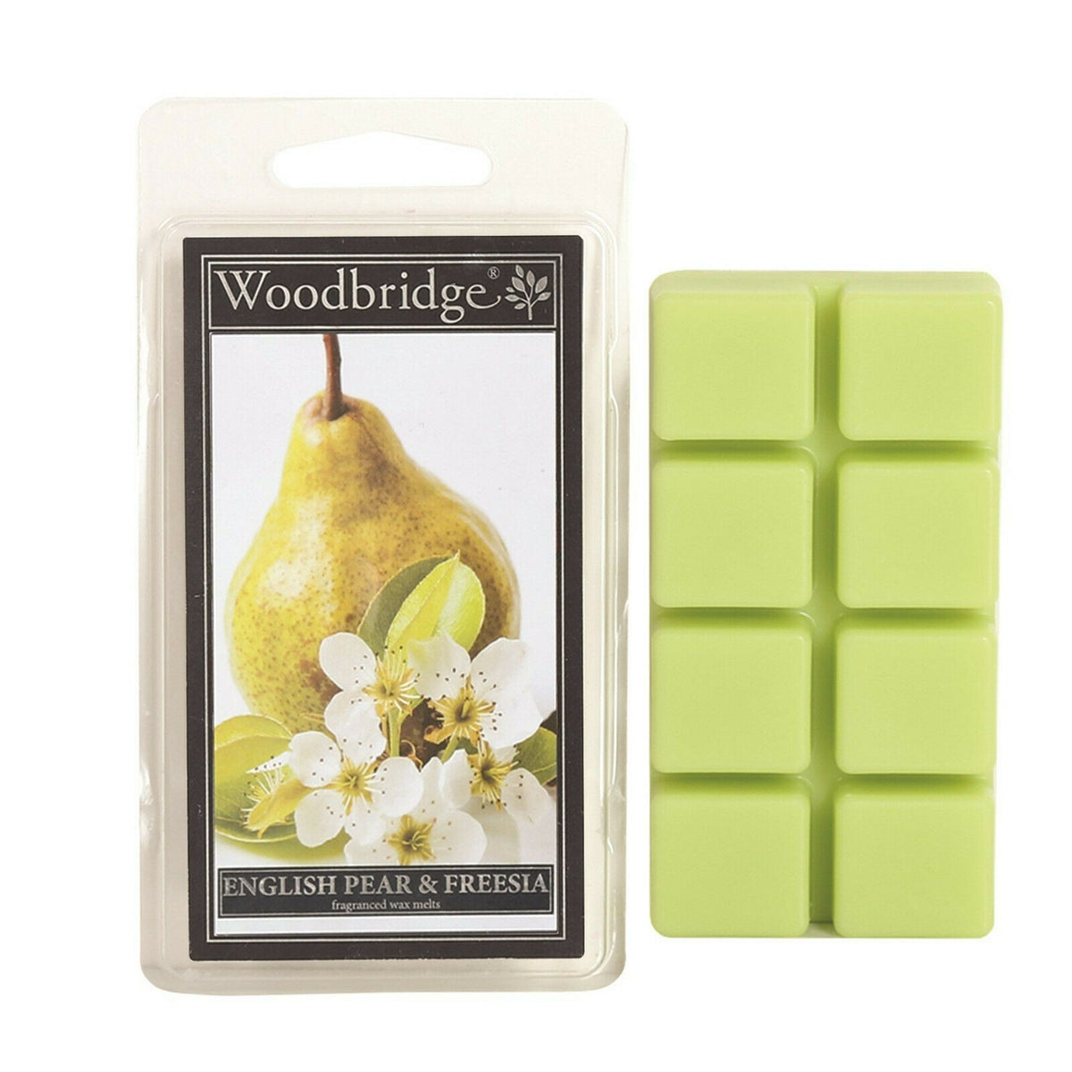 Woodbridge Scented Wax Melts - Melt Burn Time: Up to 16 Hours Per Segment - English Pear & Freesia