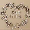 Wooden Numbers Mixed Pack Craft Wedding Card Making Number Craft 50/100/200