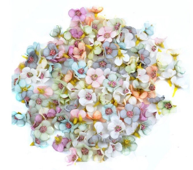 Daisy Flower Head Decorative Synthetic Flowers Silk Home Wedding Craft 2cm Buds