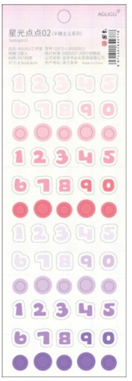 Self Adhesive Colourful Letters Number Alphabet Letter Numbers Craft Scrapbook - Numbers Design 6