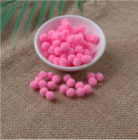 Craft Pom Poms Size 8mm Many Colour Options & Pack Sizes Pom Pom Art & Craft - Pink